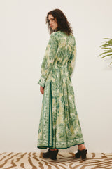 ALEMAIS - Sara Shirt Dress - Green