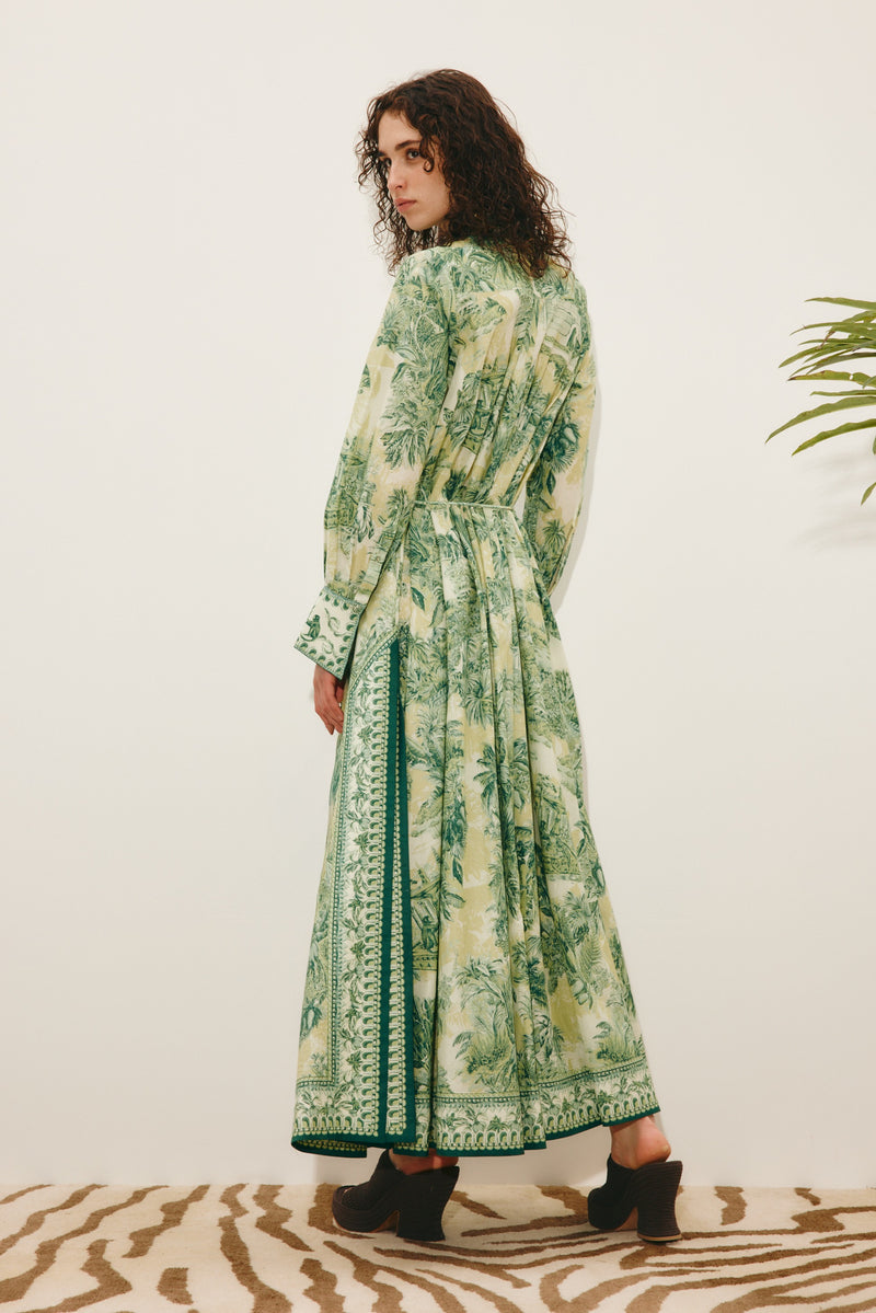 ALEMAIS - Sara Shirt Dress - Green