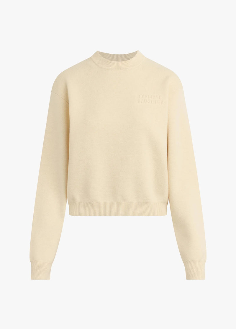 Favorite Daughter - Do Not Use Fatigue Sisters Sweatshirt - Cream