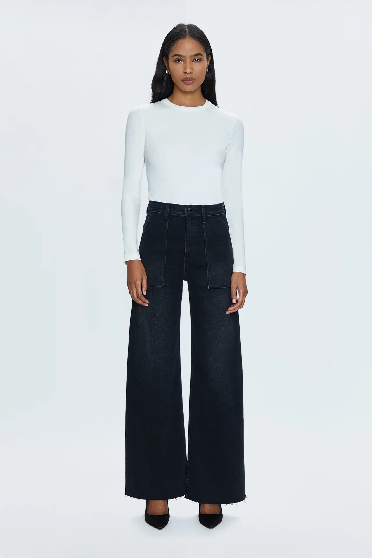 Pistola - Penny High Rise Wide Leg Jean - Collins