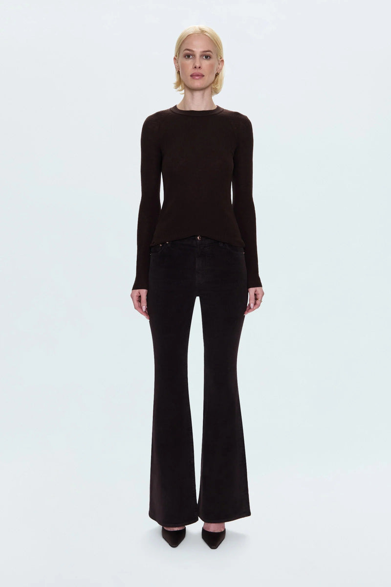 Pistola - Kinsley Mid Rise Ultra Flare Pant - Mocha