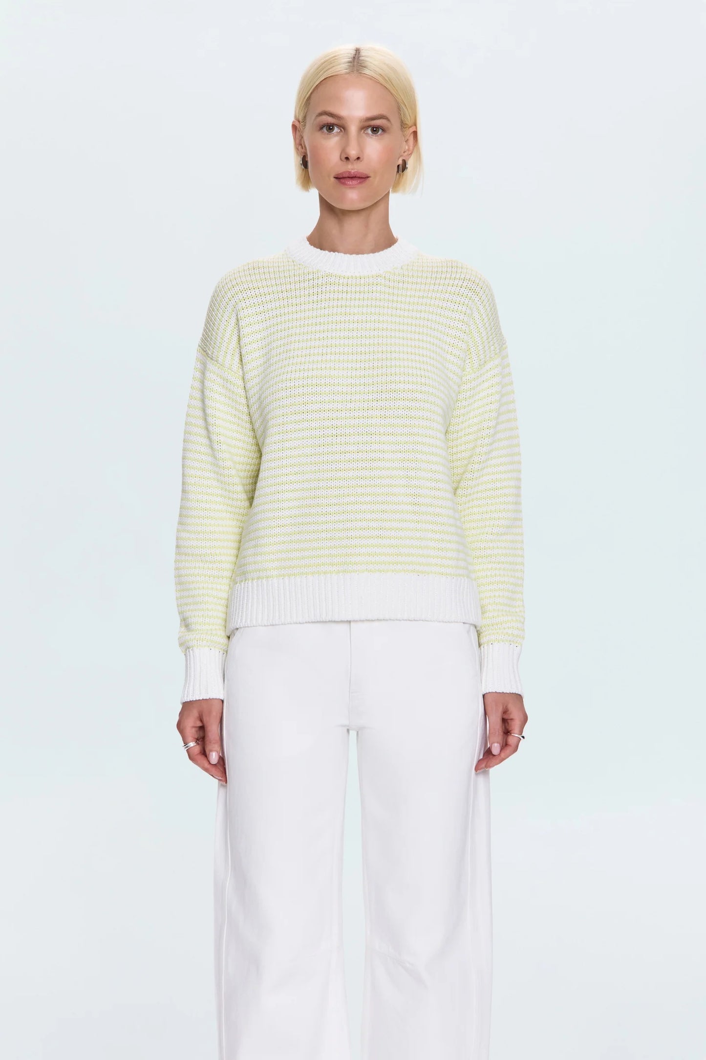 Pistola - Aura Relaxed Crew Neck Sweater - Limeade