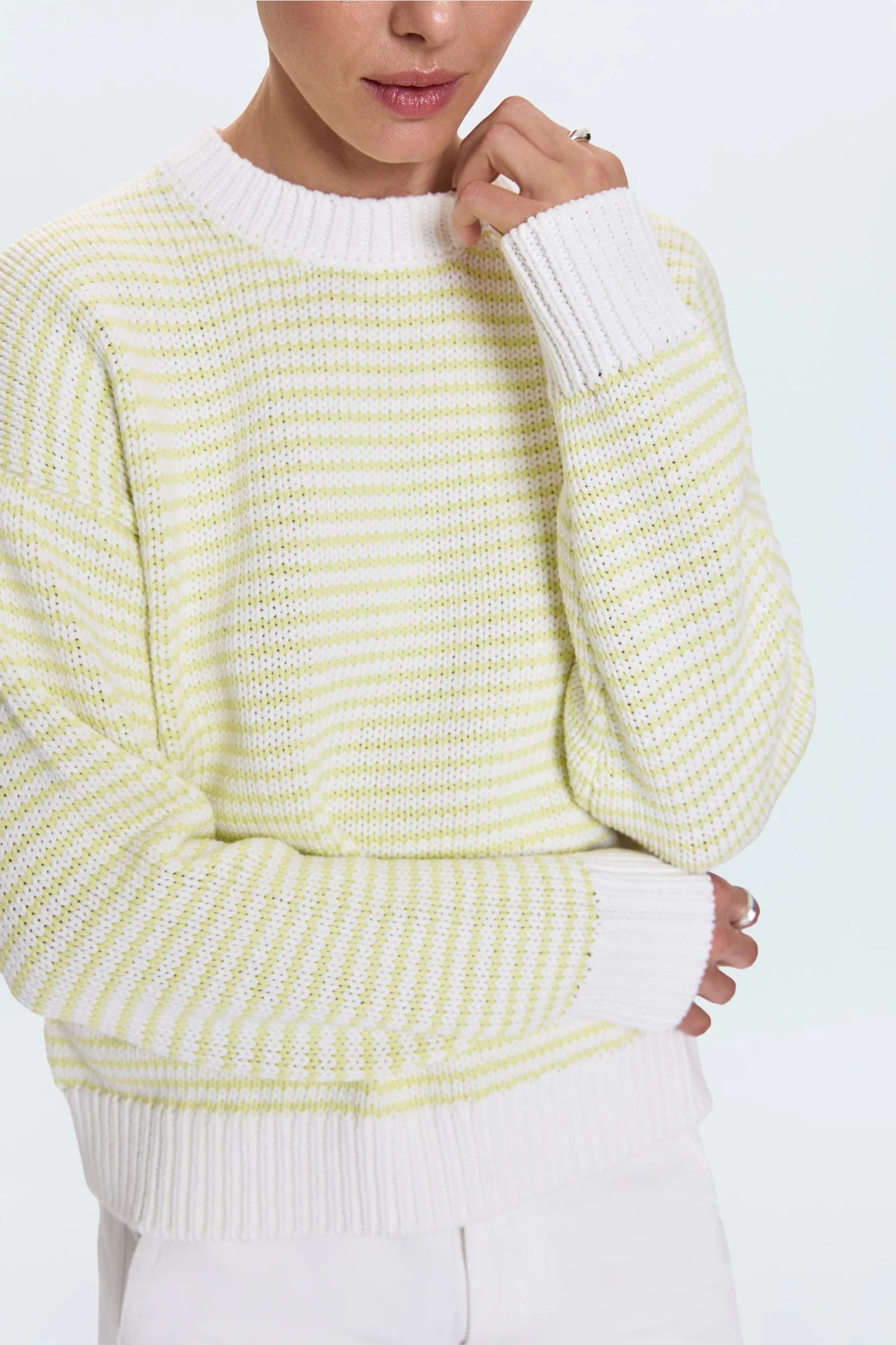 Pistola - Aura Relaxed Crew Neck Sweater - Limeade