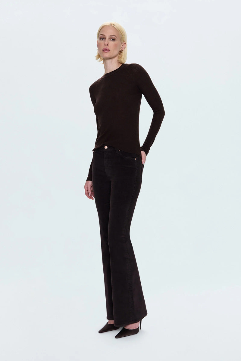 Pistola - Kinsley Mid Rise Ultra Flare Pant - Mocha