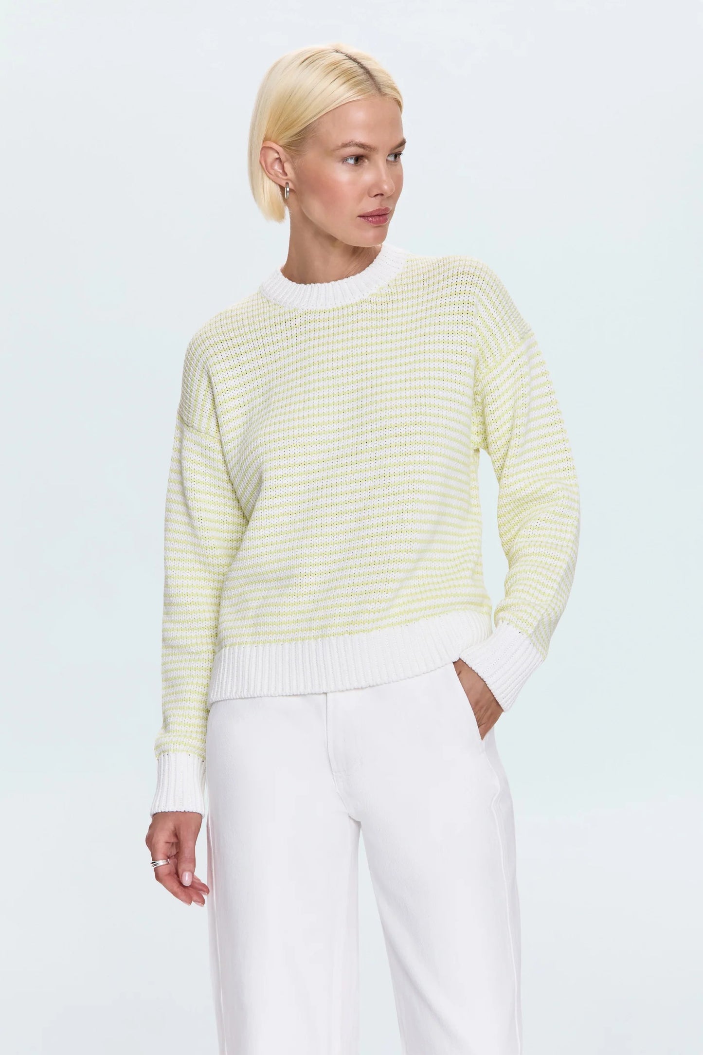 Pistola - Aura Relaxed Crew Neck Sweater - Limeade