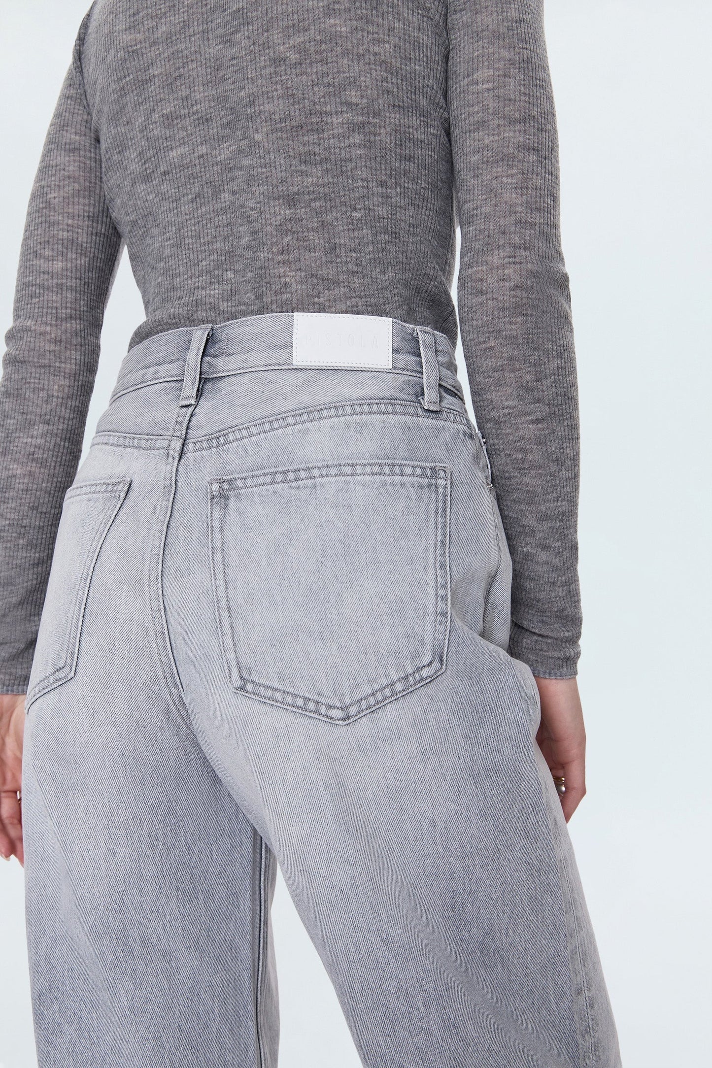 Pistola - Wes High Rise Barrel Jean - Enigma