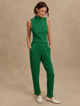 Varley - Caley Fitted Rib Tank - Verdant Green