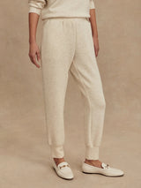 Varley - The Slim Cuff Pant 25 - Ivory Marl Fleck