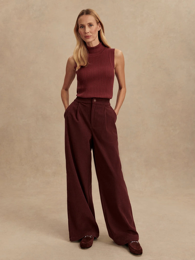 Varley - Floris Wide-Leg Pant 29.5 - Decadent Chocolate