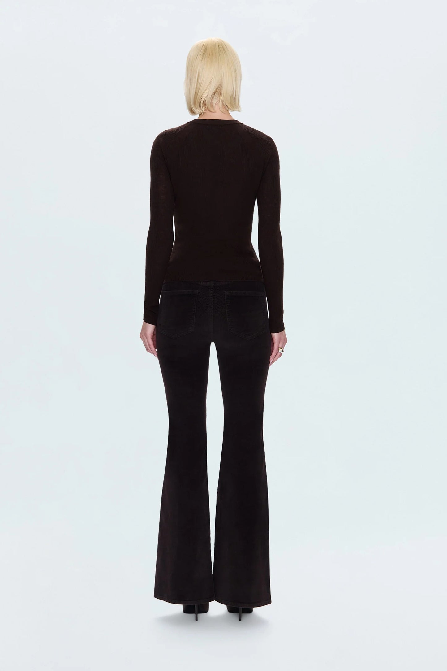 Pistola - Kinsley Mid Rise Ultra Flare Pant - Mocha
