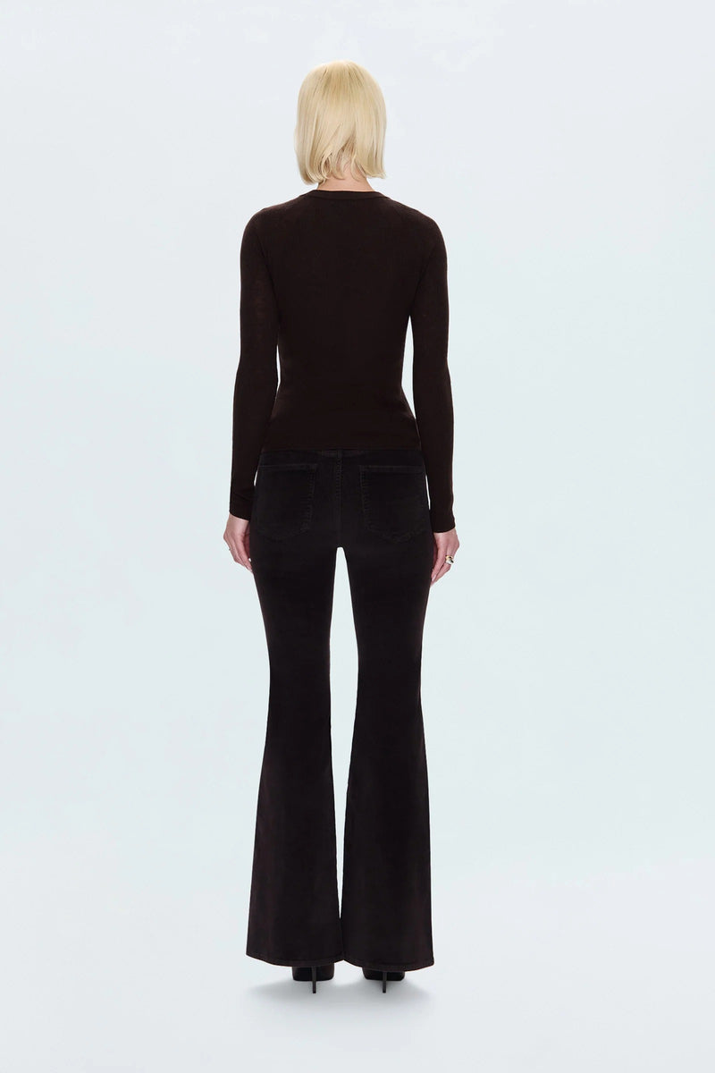 Pistola - Kinsley Mid Rise Ultra Flare Pant - Mocha