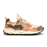 Flower Mountain - Yamano 3 Sneakers - Uni Suede/Print/Nylon Beige-Milk-Light Brown