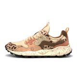 Flower Mountain - Yamano 3 Sneakers - Uni Suede/Print/Nylon Beige-Milk-Light Brown
