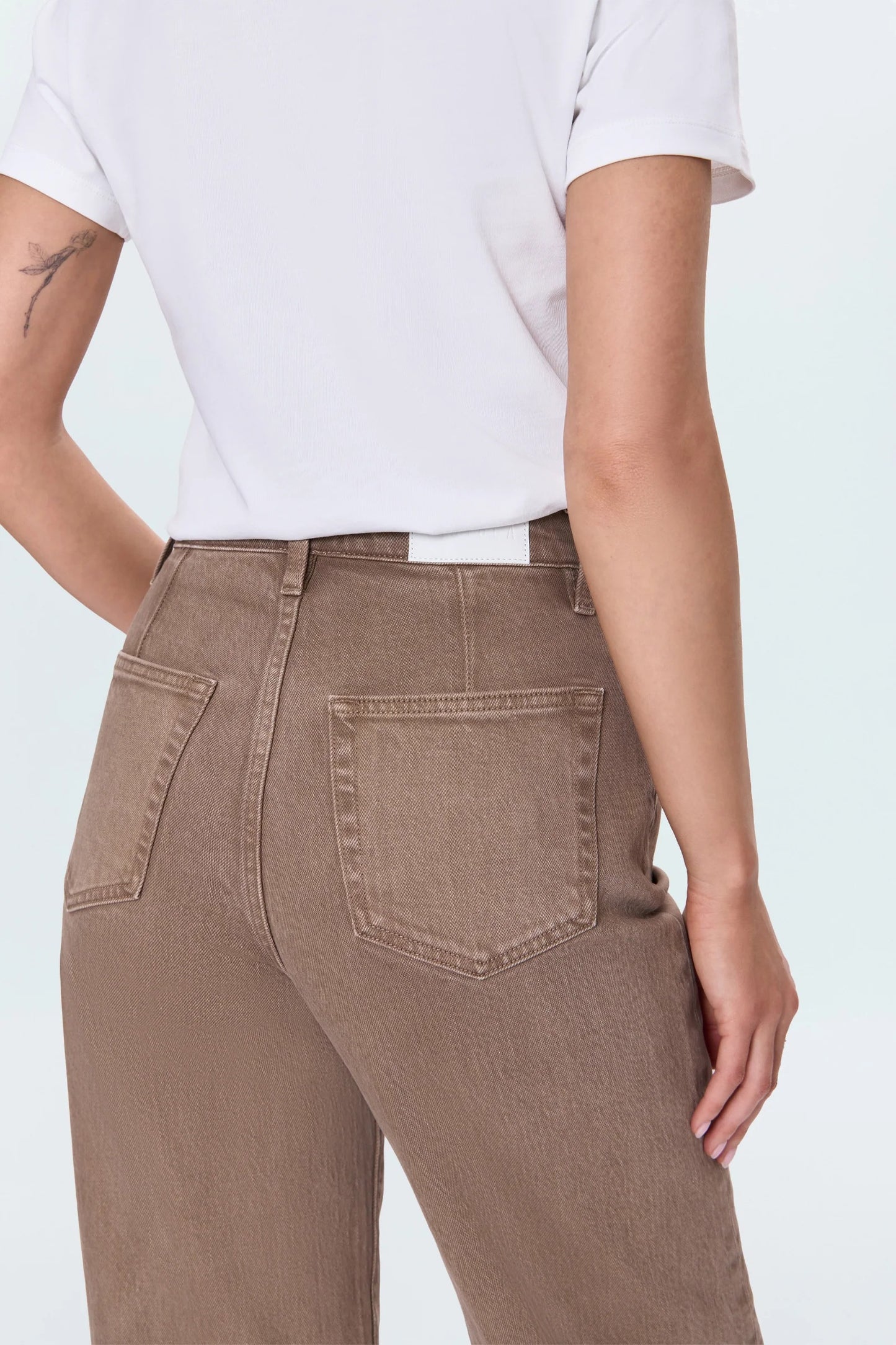 Pistola - Kyra Ankle High Rise Bowed Wide Leg - Tannin