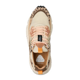 Flower Mountain - Yamano 3 Sneakers - Uni Suede/Print/Nylon Beige-Milk-Light Brown