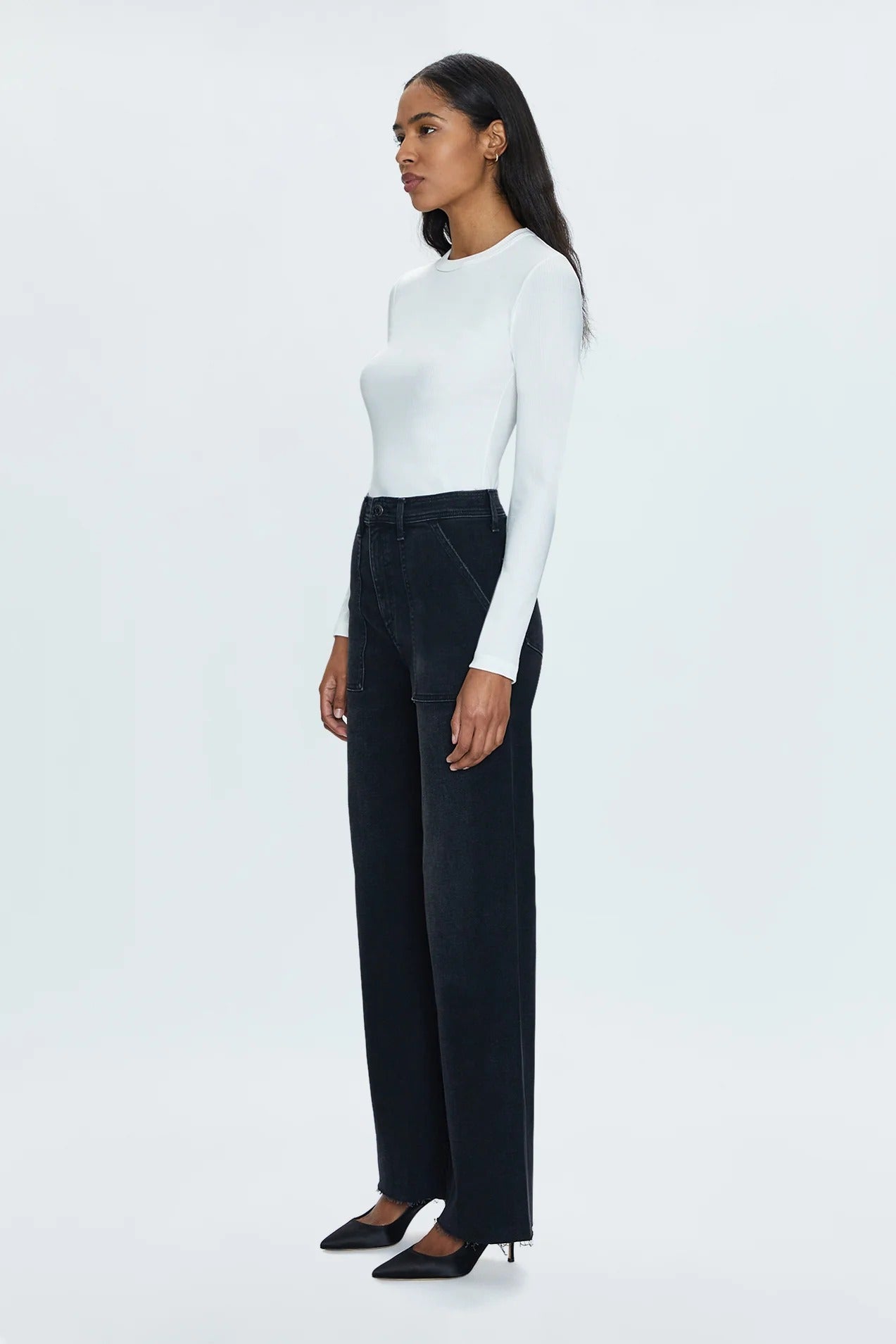 Pistola - Penny High Rise Wide Leg Jean - Collins