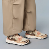 Flower Mountain - Yamano 3 Sneakers - Uni Suede/Print/Nylon Beige-Milk-Light Brown