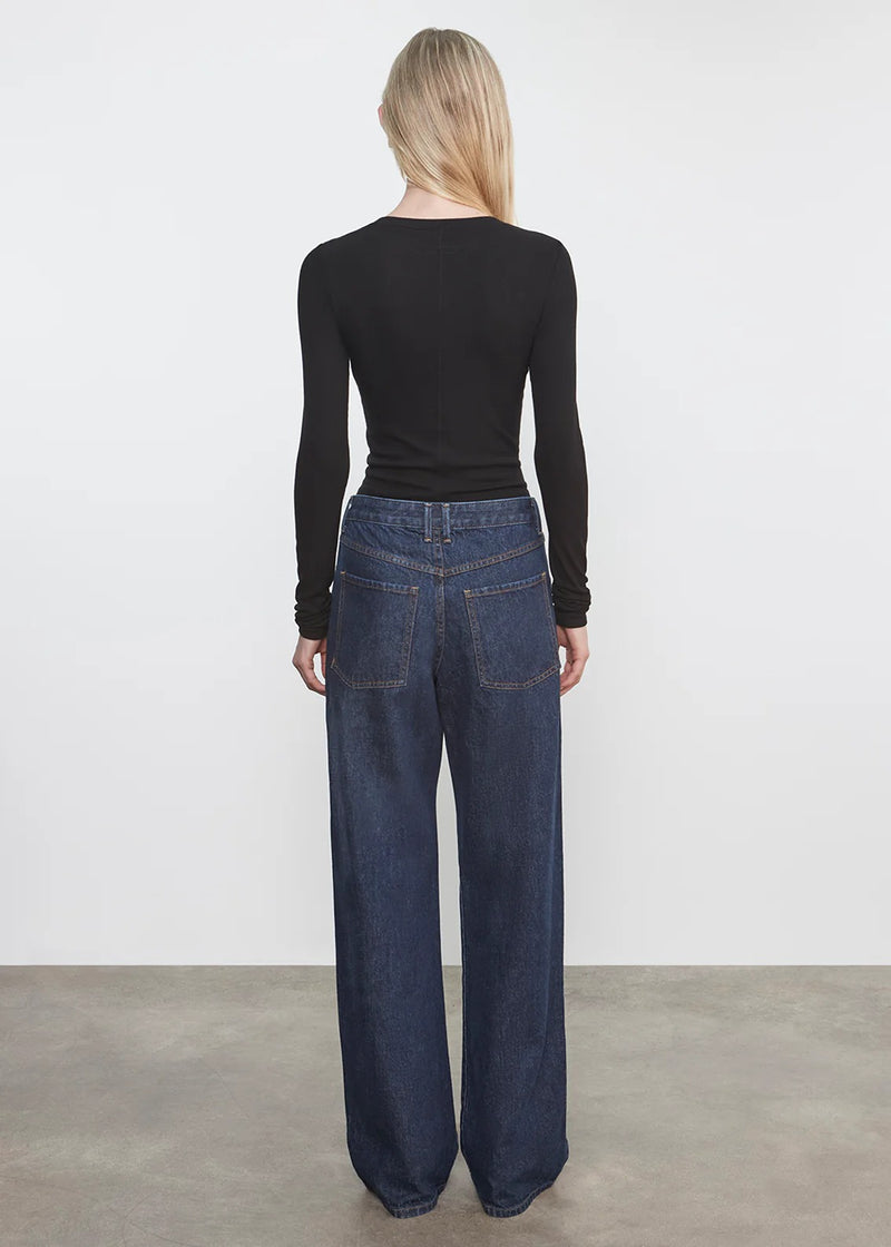 Enza Costa - Silk Rib Essential Cardigan - Black