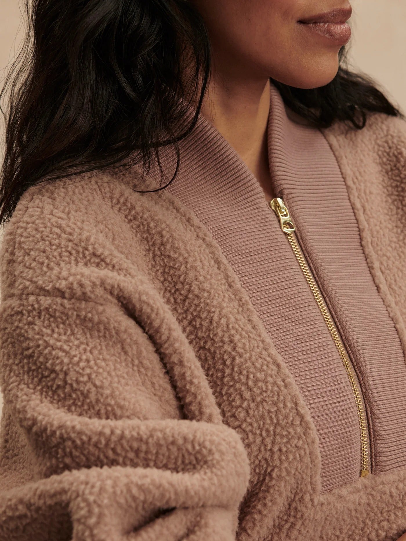 Varely - Mumford Half-Zip Sweat - Ginger Snap