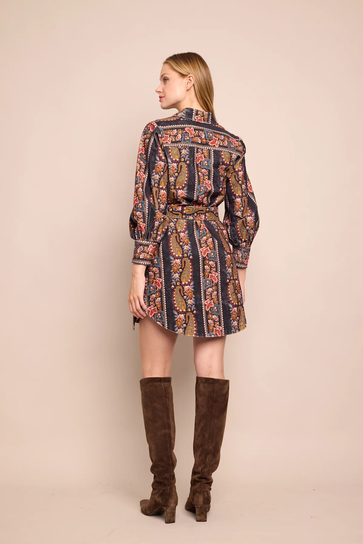 Cara Cara - Villena Dress - Paisley Trail Black