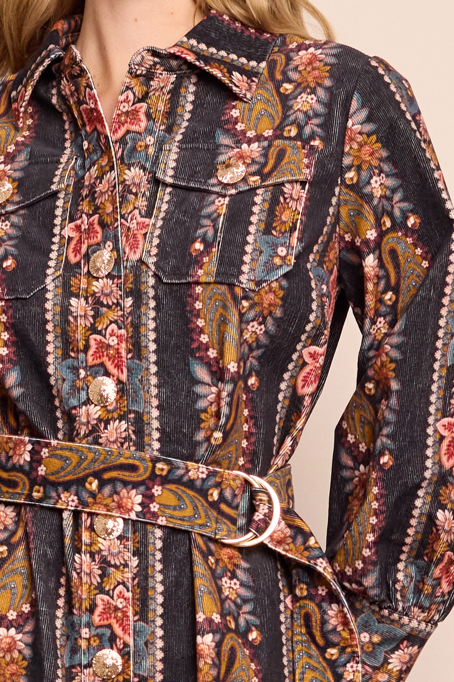 Cara Cara - Villena Dress - Paisley Trail Black