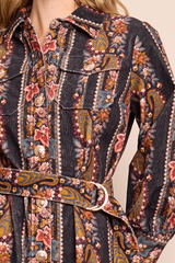 Cara Cara - Villena Dress - Paisley Trail Black