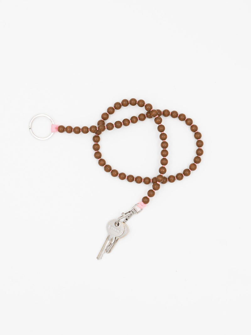 The Perlen Crossbody Phone Necklace - Mocca Rose