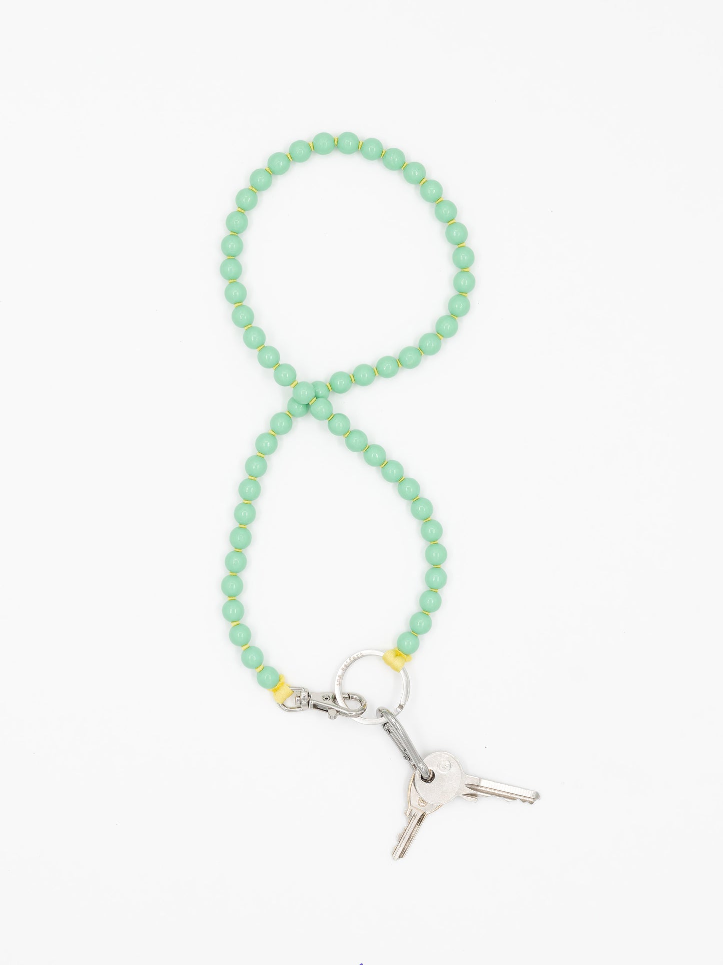 The Perlen Crossbody Phone Necklace - Pastel Green/Butter