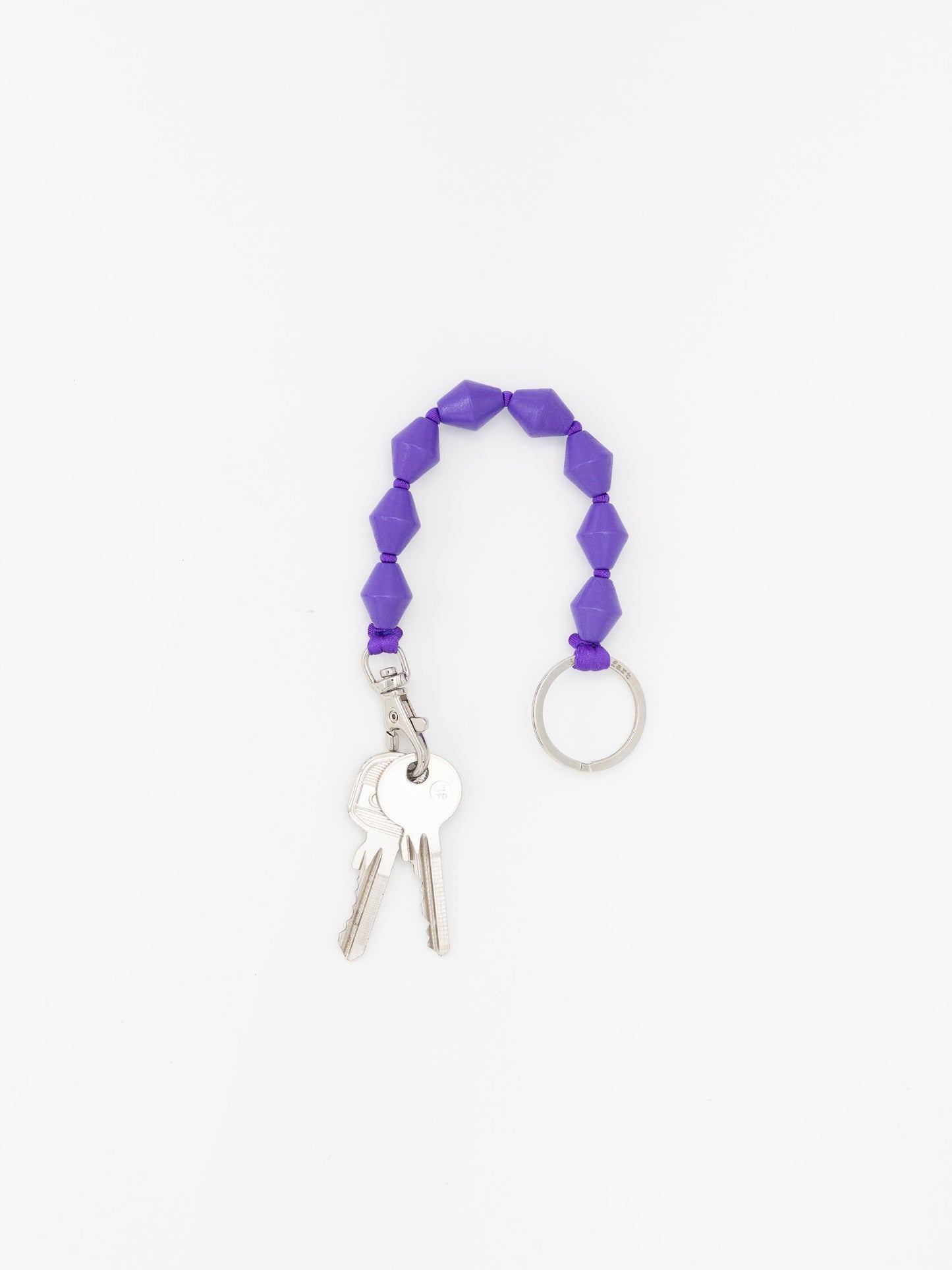 The Zickzack Short – Keychain + Phone Wristlet - Purple