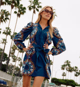 Cleobella - Ivana Mini Dress - Venezia Blue