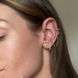Single Lara Pearl Hoop Earring