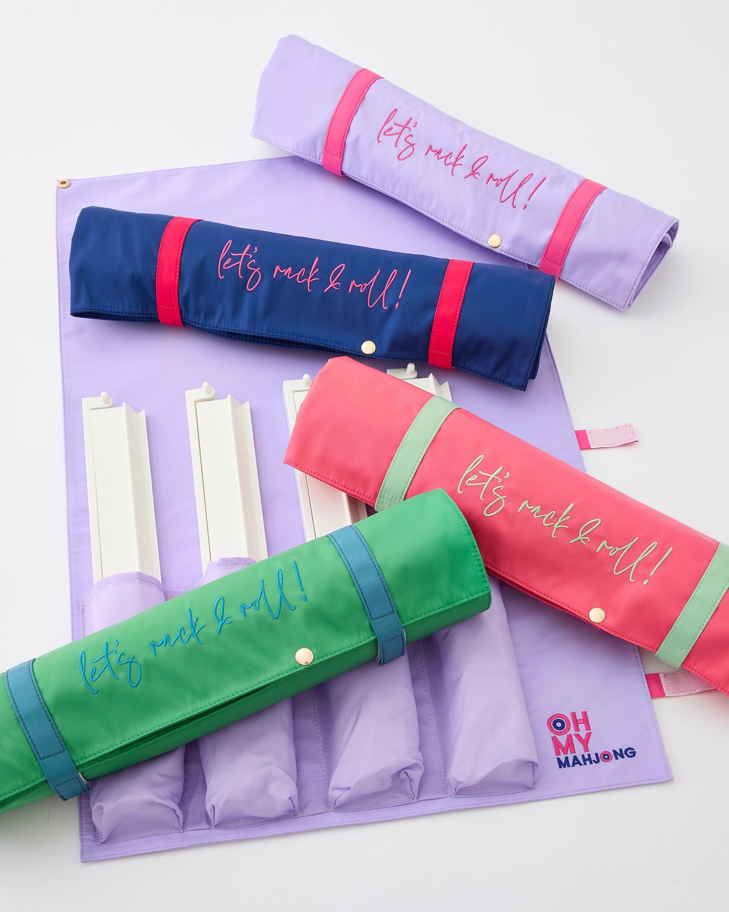 Oh My Mahjong - Kelly Green Let's Rack & Roll Bag
