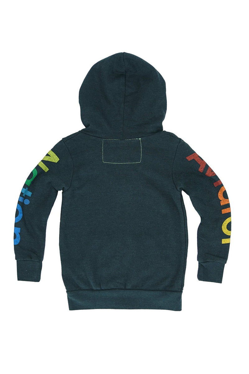 Aviator Nation - Kid's Aviator Nation Zip Hoodie - Charcoal