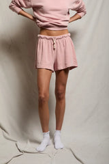 Layla Sweat Short in Vintage Pink, view 2