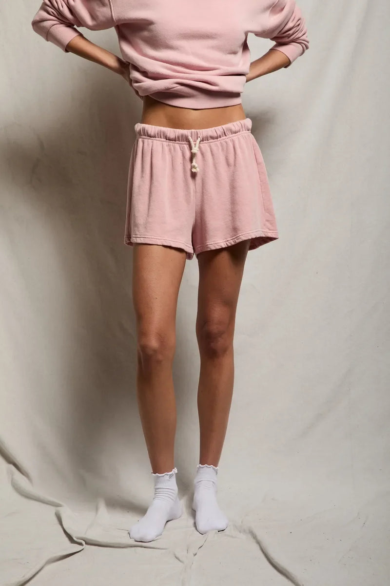 Layla Sweat Short in Vintage Pink, view 2