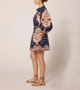Cleobella - Leigh Mini Dress - Navy Lagos