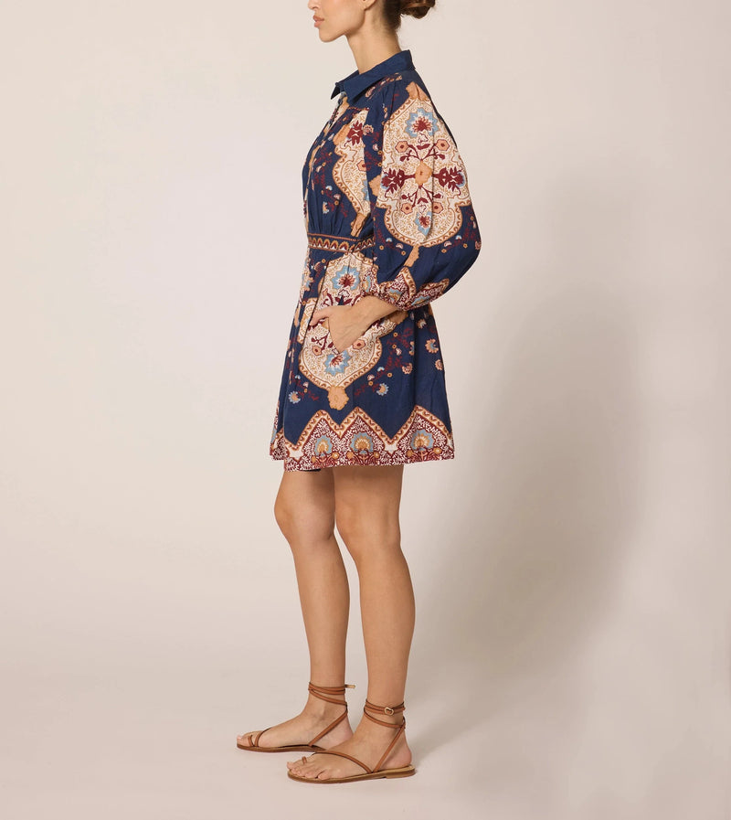 Cleobella - Leigh Mini Dress - Navy Lagos