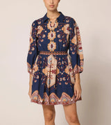 Cleobella - Leigh Mini Dress - Navy Lagos