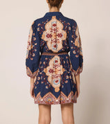 Cleobella - Leigh Mini Dress - Navy Lagos