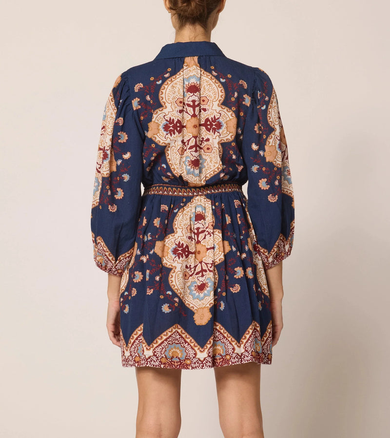 Cleobella - Leigh Mini Dress - Navy Lagos