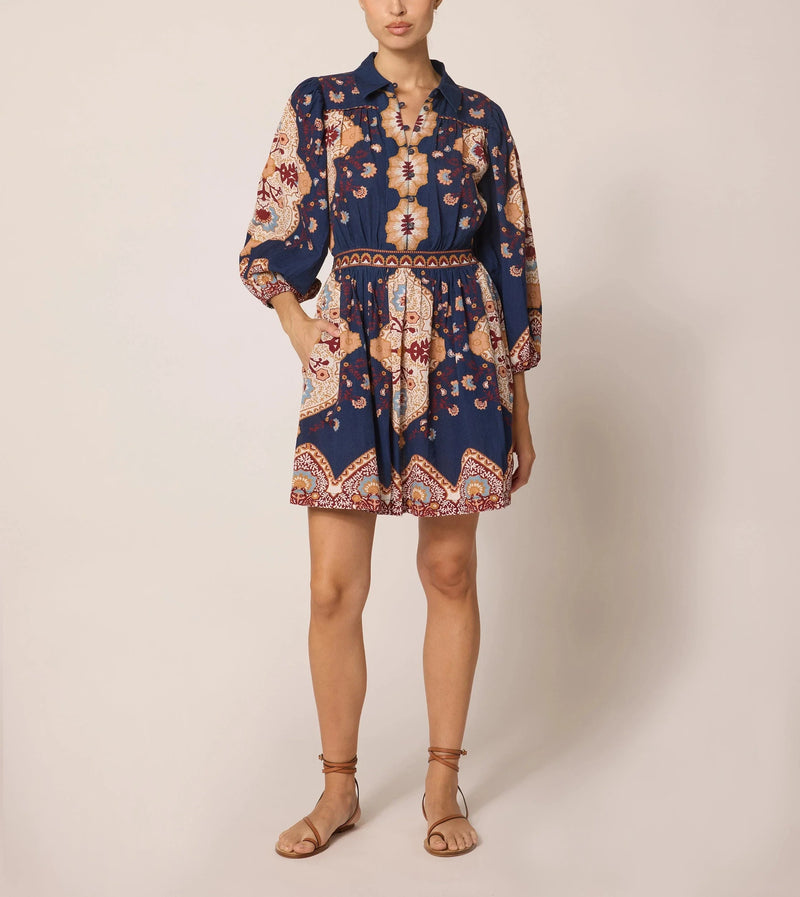 Cleobella - Leigh Mini Dress - Navy Lagos