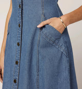 Cleobella - Liberty Midi Dress - Light Denim