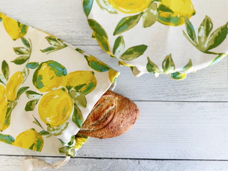 Limoncello Bread Makers Set- bread bag and cover