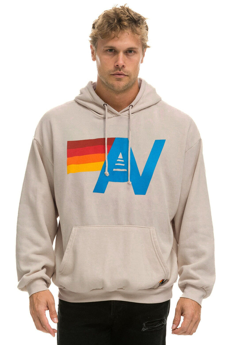 Aviator Nation - Logo Pullover Relaxed Hoodie - Sand