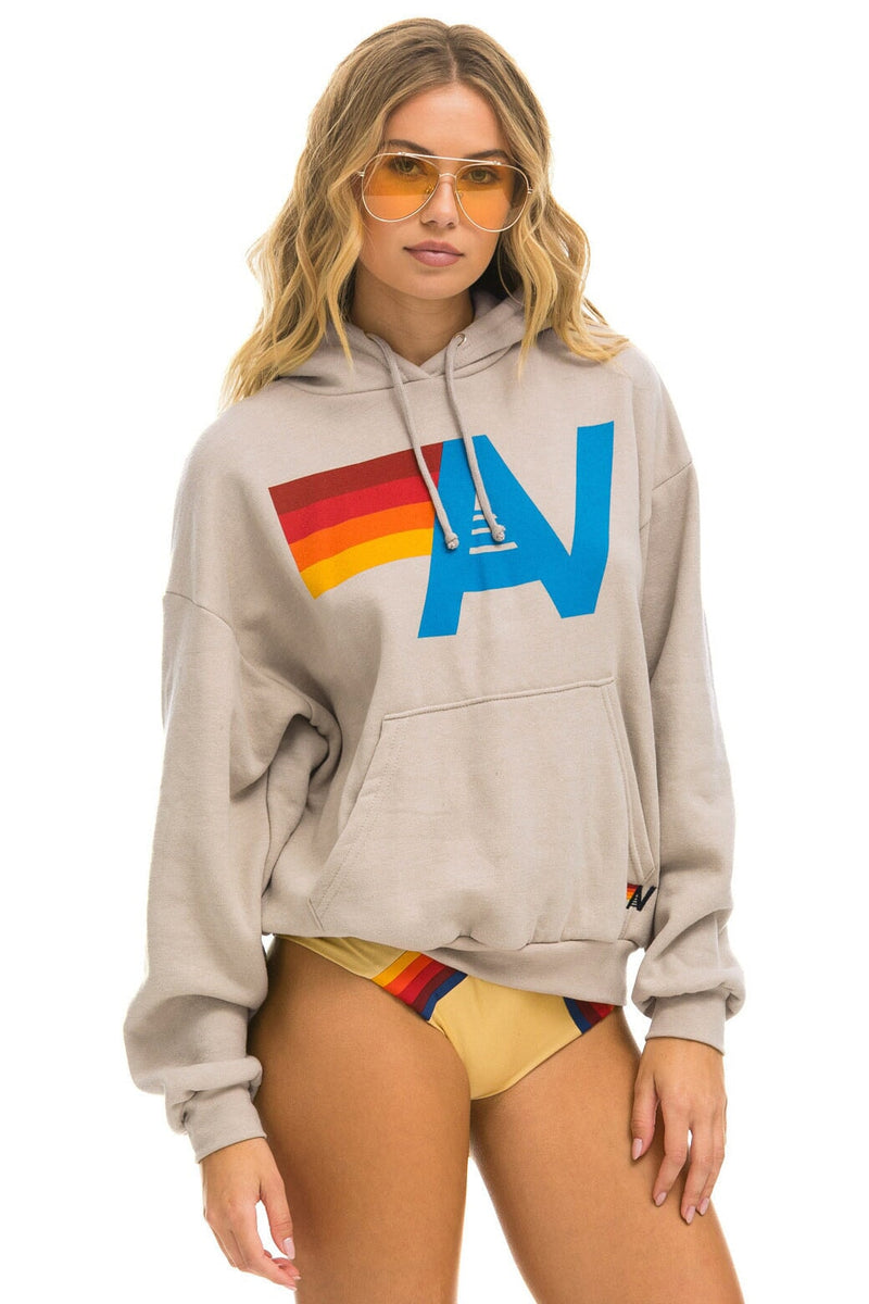 Aviator Nation - Logo Pullover Relaxed Hoodie - Sand