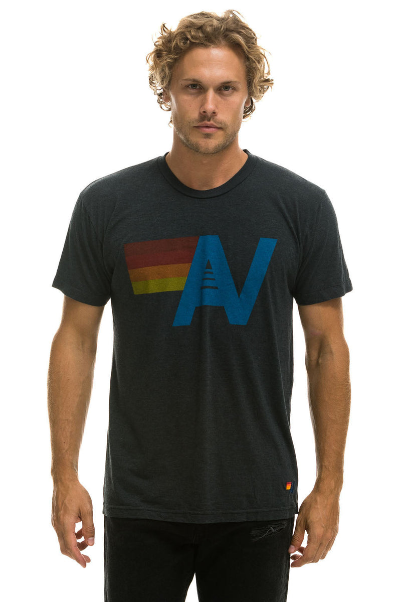Aviator Nation - Logo Crew Tee Shirt - Charcoal