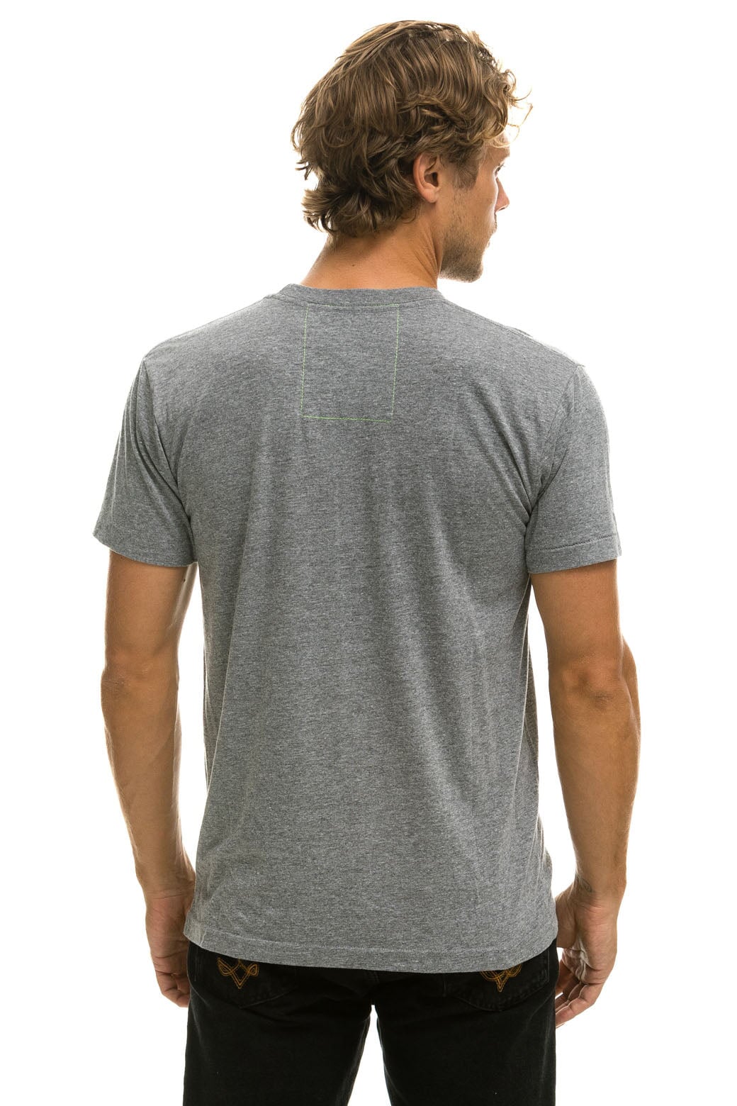 Aviator Nation - Logo Crew Tee Shirt - Heather Grey