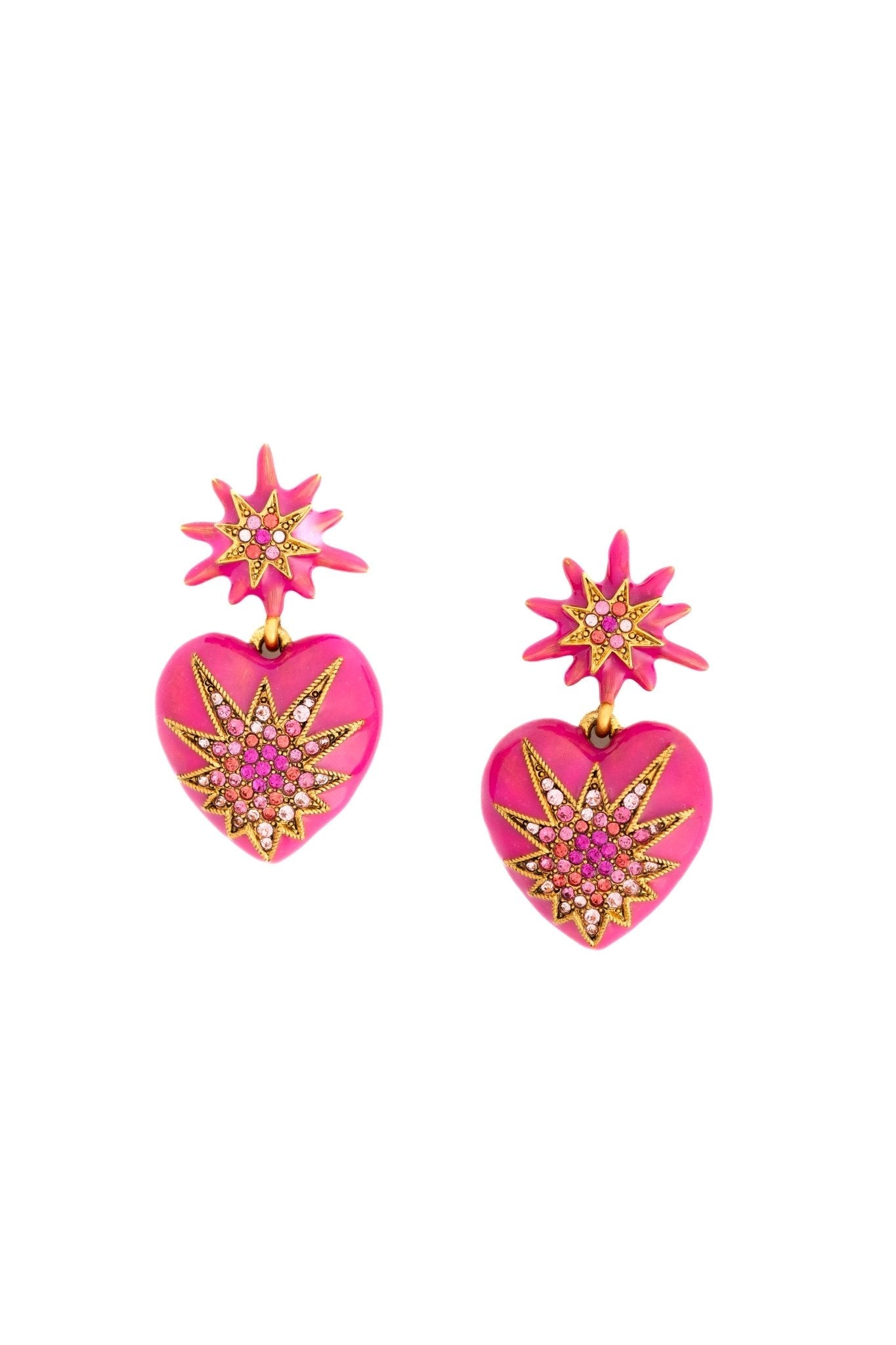 Elizabeth Cole Jewelry - Love Me Earrings, Pink