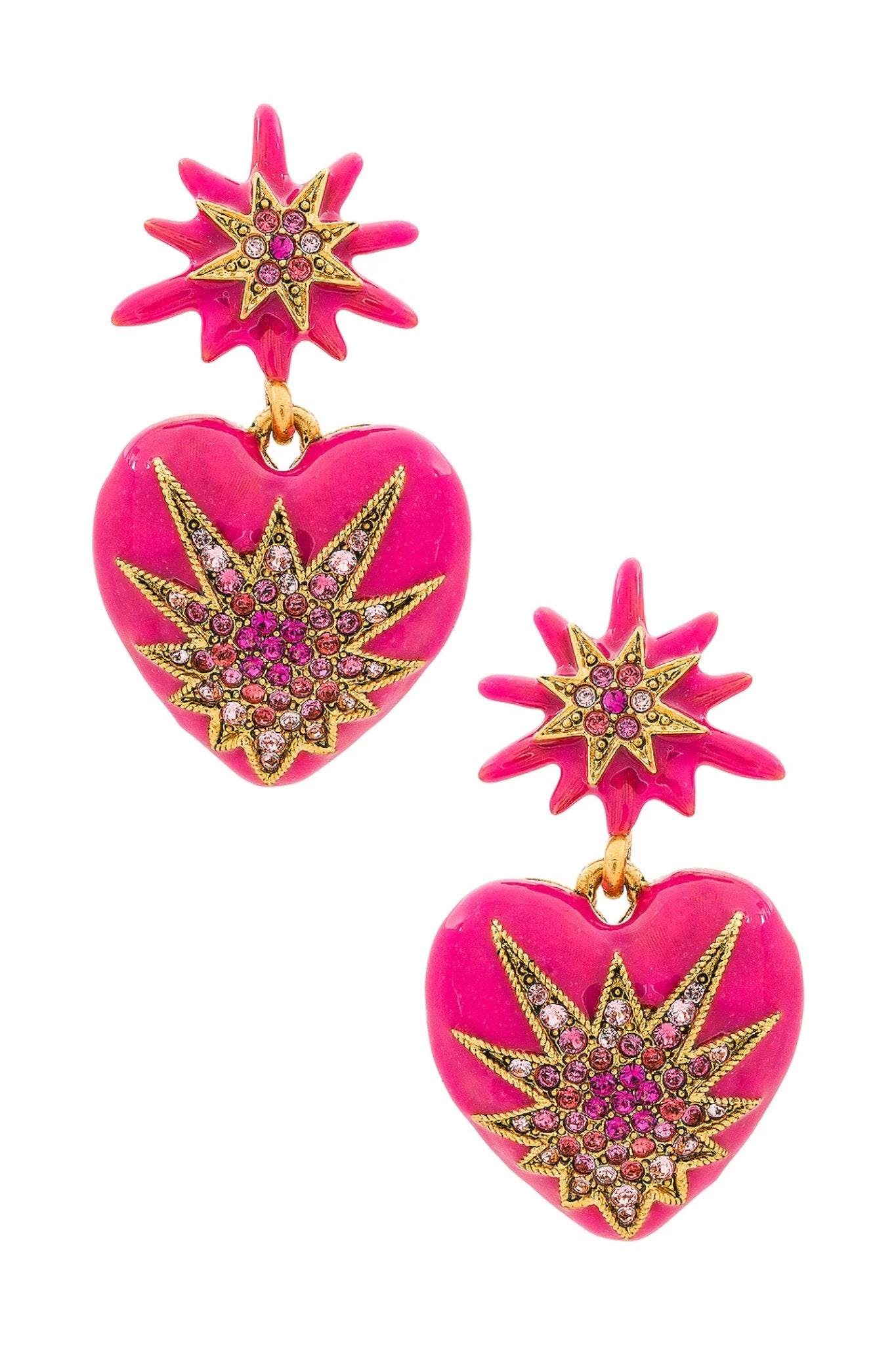 Elizabeth Cole Jewelry - Love Me Earrings, Pink