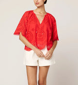Cleobella - Lulu Blouse - Poppy Red